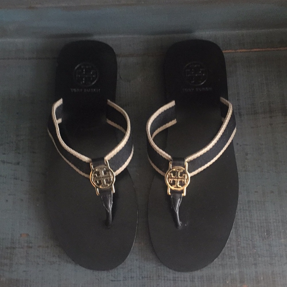Tory Burch Black/Khaki Sandal